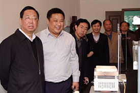 安徽省餐饮协会会长张会长,秘书长佘林明，米线董事长王仁等领导来我公司参考指导